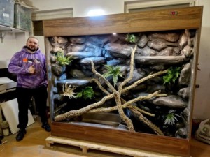 TERRARIUM 120X70X160 DLA LEGWANA AGAMY BŁOTNEJ TROPIKALNE Z WYPOSAŻENIEM I ARANŻACJĄ IGUANA