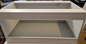 TERRARIUM PŁYTA MEBLOWA PUSTE 120x60x60 OTWARTE OD GÓRY DLA ŻÓŁWIA JEŻA BEZ ARANŻACJI 