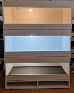 TERRARIA 100x40x40 TERRARIUM 3 SZT ZABUDOWA TERRARYSTYCZNA REGAŁ KOMPLET