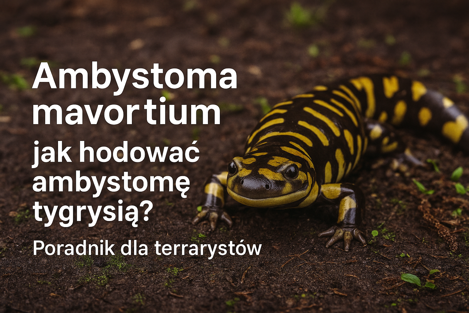 Płaz ogoniasty Ambystoma mavortium – opis, hodowla i ciekawostki