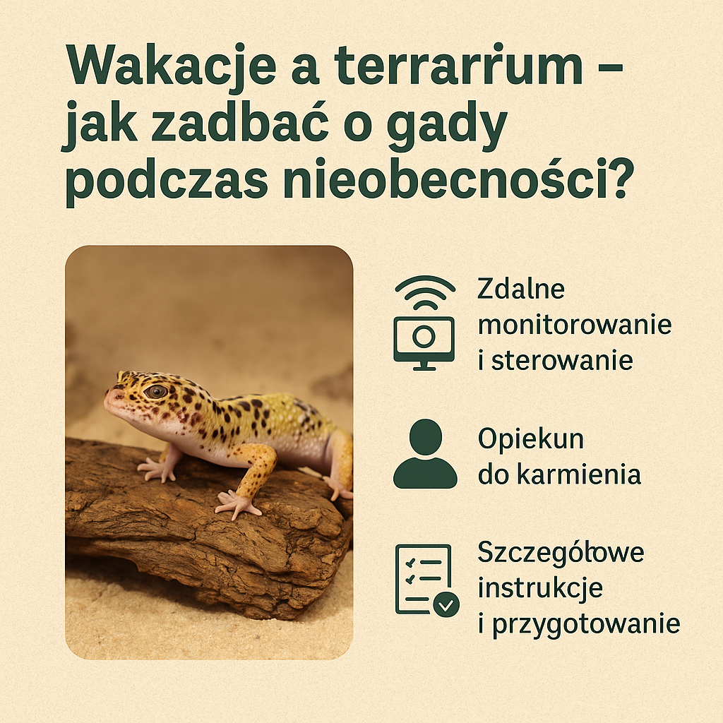 Wakacje a gady w terrarium – jak zadbać o opiekę podczas wyjazdu