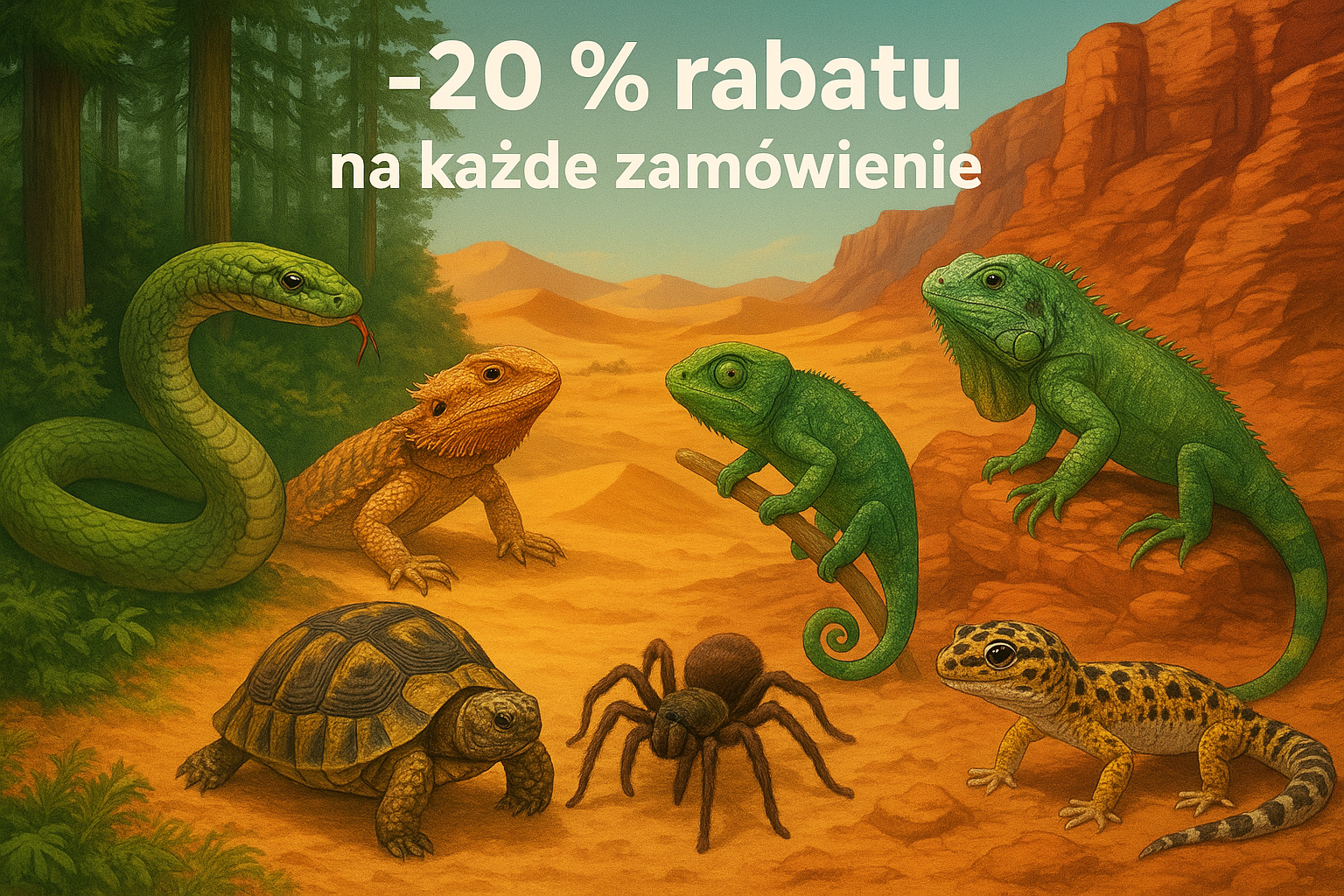 Promocja na terraria – koniec wakacji -20% na każde zamówienie do końca sierpnia 2025