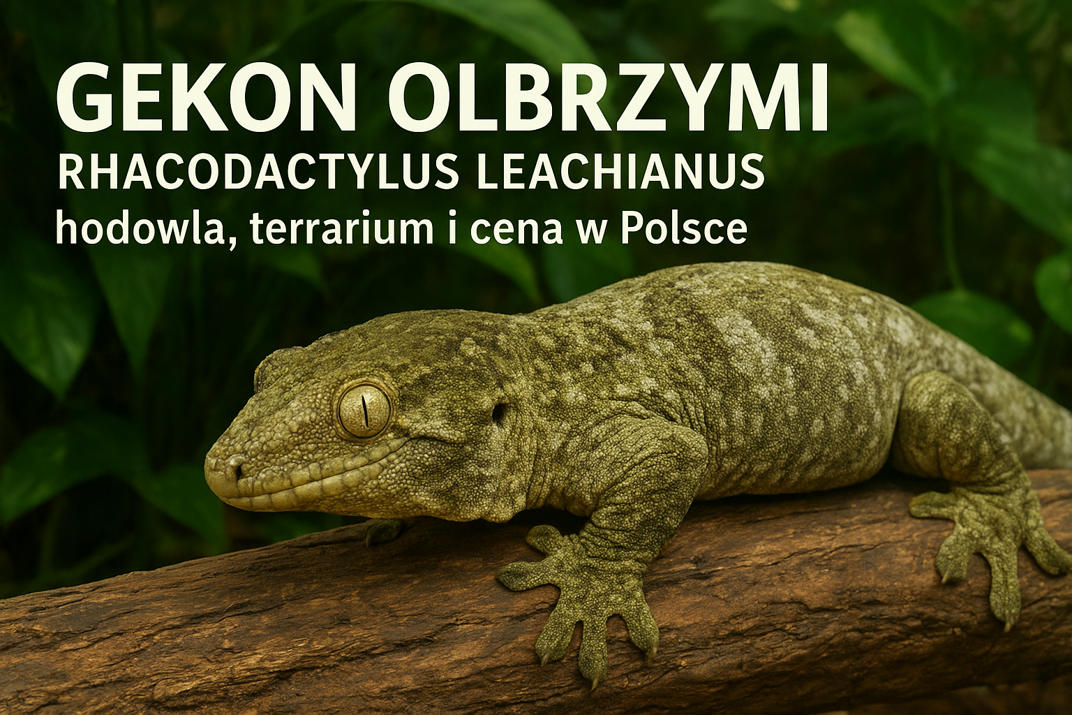 Rhacodactylus leachianus – jak hodować gekona olbrzymiego? Terrarium i dieta